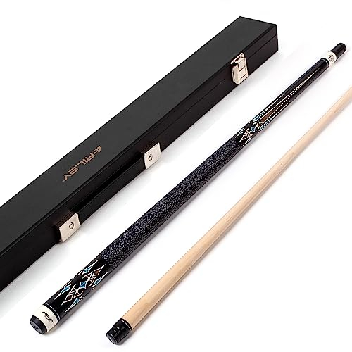 Riley Unisex-Adult Centurion Billard-Queue mit Koffer, Schwarz, 58 (147cm)