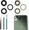 Dakexiong 3 Pcs/Set 11 Pro/11 Pro Max Back Camera Glass Lens Replacement for iPhone 11 Pro/ 11 Pro Max Rear Camera Glass Lens Replacement+ Repair Tool Kit, Anti-Lens Scratch