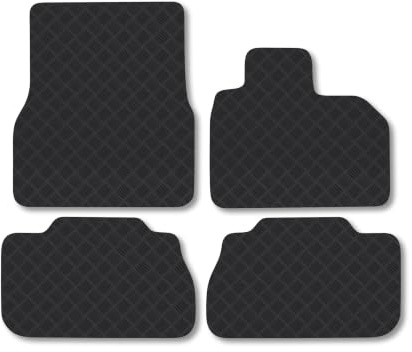 Compatible with BMW iX1 (2021+) 3mm Rubber Car Mats | Tailored Fit Durable Floor Mats Full Coverage Protection Waterproof Accessories Easy Clean Anti Slip Made in the UK