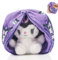 Yisscen Kuromi Plüschtiere, 25CM Kuro-mi Verstecken Kuscheltier, Cartoon Plüschfigur Stofftiere Plüschpuppen, Sanrio Puppe Spielzeug, für Mädchen Kindergeburtstag Geschenk, Weihnachten Plush Toy