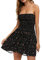 Robe Boheme Chic Courte sans Manche ete Fluide Robe Bustier Soiree Sexy et Elegante Epaule Denudee Robes Femmes d été Soldes Taille Elastique Qui Cache Le Ventre A-Line Boho Casual (Black, M)