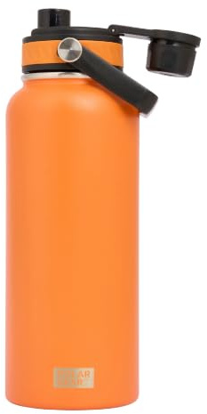 Polar Gear 1L Insulated Water Bottle, Stainless Steel Leak-Proof + Chug Cap | 1L insulated bottle, keeps drinks cold 24h and hot 12h, leakproof chug cap, 304 stainless steel, ideal for gym and daily use
