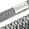 Ganzoo Paracord 550 Seil Schwarz-Weiß 4mm Schnur Typ 3, Nylon & Polyester, ideal für Basteln von Hundeleine Halsband Armband/Camping Survival und Outdoor 30 Meter Allzweckseil 7 Innenstränge