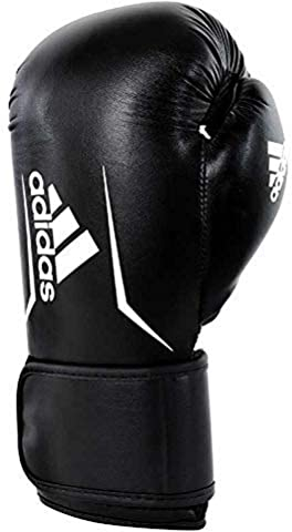 adidas Unisex Speed 100 - Schwarz/Weiß ; Adsbg102 Boxhandschuhe, schwarz/ Weiß, 14 oz EU