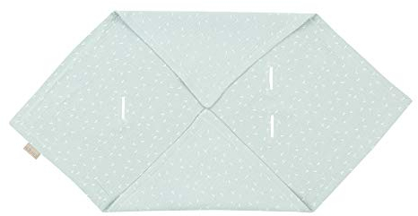KraftKids Decke für Babyschale in Musselin mint Pusteblumen, 75 x 75 cm große Baby-Decke, luftige und praktische Musselin Decke für heiße Tage im Sommer