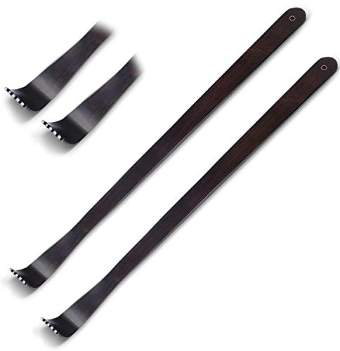 2 Piezas Rascador de Espalda de Madera Masajeador de Relajación Corporal de Madera Rascador de Espalda Largo para Alivio de Picor