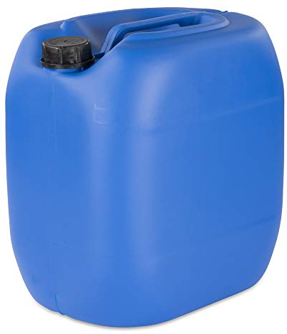 kanister-vertrieb® 30 L Kanister Wasserkanister Kunststoffkanister blau DIN61 + Etiketten