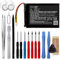 subtel, Akku Navi kompatibel mit Garmin Camper 780, Camper 770 LMT-D, Drive 61 LMT-S (750mAh, 3.7V) + Werkzeug-Set Ersatzakku 361-00056-08