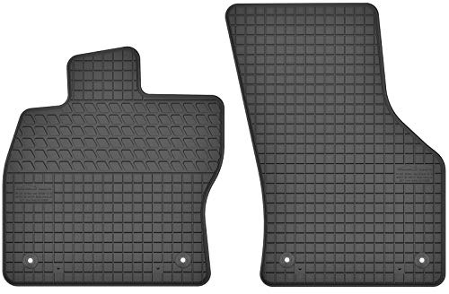 AGCPdirect Gummi Matten Fußmatten Passgenau Vorne Set für Volkswagen Golf 7 2012-2020 und VW Tarek 2016-2021 und VW Tharu 2016-2021