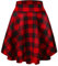 Damen Elegante Elastische Taille Ausgestellte A-Linie Midi Rock Basic Uniform Plissee Skater Röcke(S, 11)