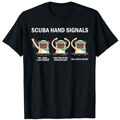 Scuba Hand Signals Scuba-Tauchen T-Shirt