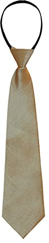 Allegra K Pré-noué couleur unie formel décontracté marié cravates zippées cravate réglable à glissière pour hommes Brun clair One Size