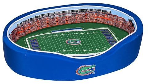 StadiumSpot Officially Licensed NCAA Premium Oval Dog Bed, Florida Gators, Medium