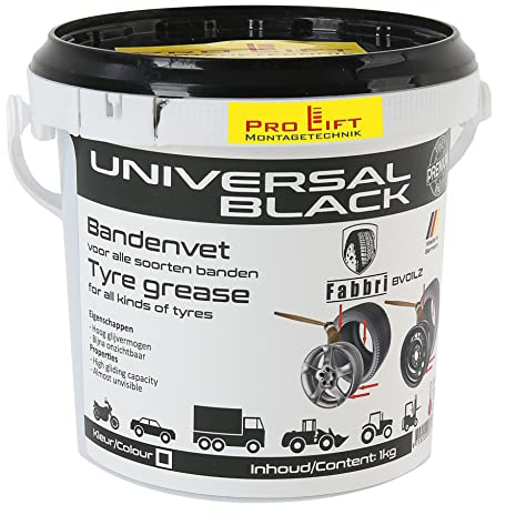 Pro-Lift-Montagetechnik Reifenmontagepaste 1kg schwarz Reifen Montage Paste Reifenmontierpaste