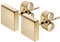 SMYKKO® Ohrstecker Aurinko Silea | Edelstahl | Frauen | Damen | Mädchen | Steel | Earring | viereck | quadrat (Gold)