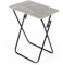 LIVIVO Folding Tray Side Table For Snack Laptop Camping Outdoor Indoor Kitchen Living Room Space Saving Fold Up End Table Sturdy Metal Frame & Wood Top No Assembly Required (Concrete Effect)