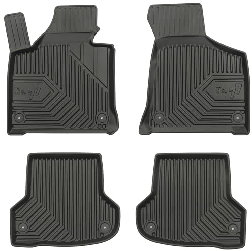 MOTOS Gummimatten Auto Fussmatte passend für Audi A3 8P 2003-2013 Verbessern Sie Ihren Reisekomfort mit Antirutschmatte Auto No.77- Allwetter fußmatten Auto, Schutz vor Verschmutzung