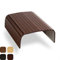 Tuko Sofatablett Armlehne Flexibel Bambus Sofabutler Couchtablett - Premium Sofa Ablage Getränkehalter - Holztablett Sofa Tablett Butler Auflage Tisch Couch Ablage Lehne für Sofalehne - Braun