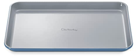 Caraway Non-Stick Ceramic-Coated 15 x 10 Baking Sheet | Naturally Slick Ceramic Coating, Non-Toxic, PTFE & PFOA Free, Perfect for Baking, Roasting, Medium, Slate