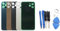 Replacement Back Glass for iPhone 12 Pro Case Big Camera Hole Housing (Blue)