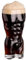 Verre à Vin Transparent Sexy pour le Corps Humain, Chope à Bière au Design Simple en Forme de Corps, Tasse à Boisson en Verre en Forme de Corps Drôle de Femme et D'homme Coupes à(petit homme)