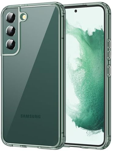 JETech Hülle für Samsung Galaxy S22 5G 6,1 Zoll, Nie Vergilbung Stoßfest Schutzhülle, Anti-Kratzt Harte PC Rückseite (Grün)