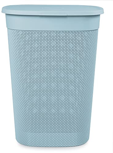Ondis24 Wäschebox Wäschekorb Filo 55 Liter (hellblau)