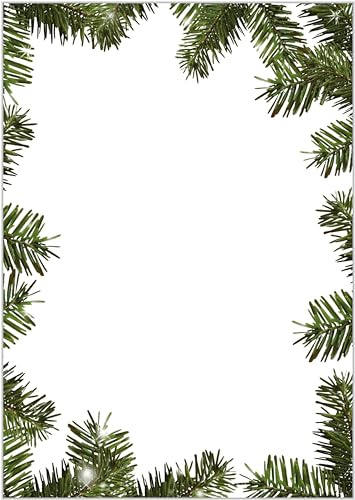 Briefpapier Weihnachten DIN A4 - Papier Xmas - 20 Blatt - Motiv Nr. 148 | 120g/m²