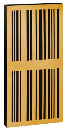 IG Acoustics Diffuseur acoustique DiffuSlat 306-100 x 50 x 6 cm – Diffuseur acoustique Panneau hyrbid (chêne clair)