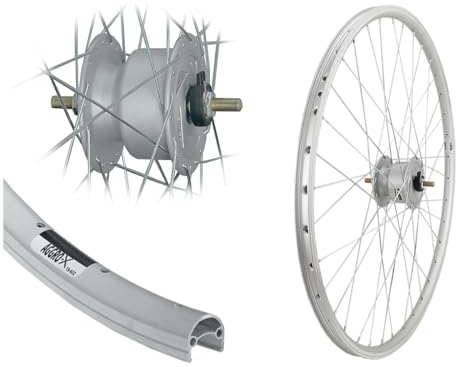 AGGRO-X 28 Zoll Aluminium V-Profil Hohlkammer Vorderrad Nabendynamo 19-622 Felgenbremse 6V 3 Watt