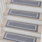 COSY HOMEER Carpet Stair Treads, Non-Slip Indoor Carpet Treads for Stairs for Kids Elders and Dogs, 100% Polyester Quick Peel Self-adhesive Stair Runner Rug Pads, 22 x 70cm, 4 PCS, Grey