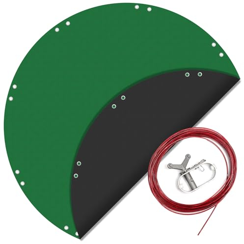 Wiltec Copertura per piscina rotonda Ø 420 cm Telo resistente ai raggi UV Adatto a estate e inverno