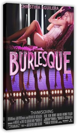 LoueN Burlesque Filmposter (4) Leinwandposter Schlafzimmer Dekor Sport Landschaft Büro Zimmer Dekor Geschenk Rahmenstil 50 x 75 cm