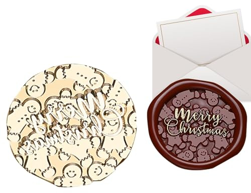 Weihnachten Wachs Dichtung Stempel | Kupfer Siegellack Stempel Köpfe | Weihnachten Abdichtung Messing Stempel Köpfe für Weihnachtskarte, Wrap, Hochzeit Einladung