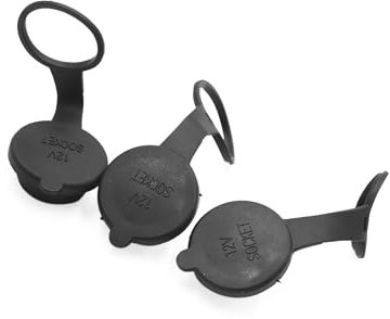 Hihaha 3pcs Waterproof Car Cigarette Lighter Socket Cover Cap 12V Outlet Lid Fitness11