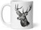 Tasse Natur Hirsch Wildschwein Fuchs Laie Markassin Wald Spaziergang Jagd Tiere Landschaft Tee Kaffee Original Tasse Geschenk Kollege Herren Damen Naturforscher Opa Oma (Hirsch)