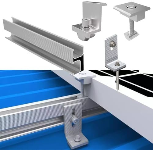 PV Profil Alu Montageschiene für verschiedene Dächer stark und witterungsbeständig (für 3 Solarmodule 30mm)