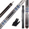 Teekerwang 2-Piece 58inch 13MM Carbon Fiber Composite Pool Cue Sticks Set(with Glove & Cue Case), Carbon Fiber Billiard Pool Cue, Canadian Maple Professional Billiard Pool Stick (Set A)