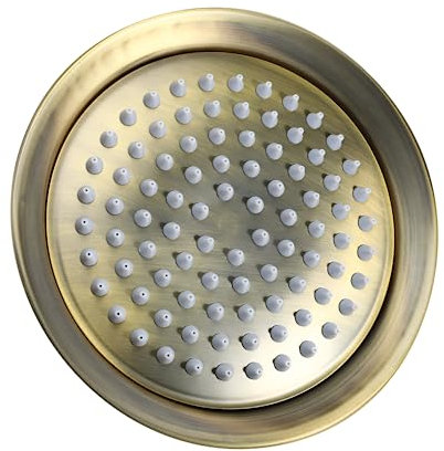 jojofuny 1 Stk Retro-Duschkopfspray badezimmer sprühkopf Feuerlöscher zu Hause deckenbefestigung decken halterung Duschdecke Duschkopf rostfreier Deckensprühkopf Rostfreier Stahl Brown