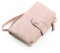 FALAN MULE Portefeuille pour Femme avec Protection RFID, Petit Portefeuille en Cuir synthétique, avec 16 emplacements pour Cartes, Porte-Monnaie pour Femme avec Fermeture éclair et Cordon