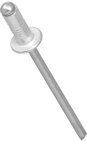 500x Blindnieten 3,2x8 mm Nieten Popnieten Blindniet Niet Set Aluminiumnieten Aluminium Alu Stahl Verzinkter Farbe Silber Verbinden Dünnen Werkstoffen Metall Kunststoff Holz Leder