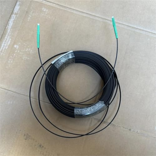 SHENGJIELIU Cordon de raccordement simplex extérieur 10 m à 500 m - Câble à Fibre Optique(400m Black)
