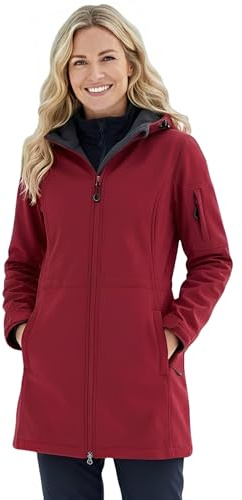 chiguomaoyi Veste de Transition pour Femmes Veste de Pluie Softshell Imperméable Jacket Fonctionnelle Coupe-Vent Avec Capuche