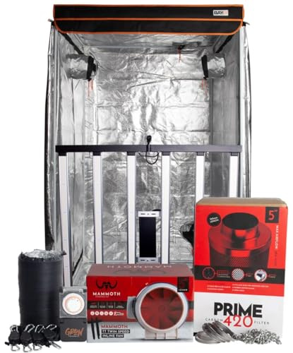 Omega Black 720W LED Grow Tent Kit – 1.2m x 1.2m BAY6 Tent with Full Extraction System, Carbon Filter & Fabric Pots | Complete Indoor Grow Setup with High-Efficiency Full Spectrum LED