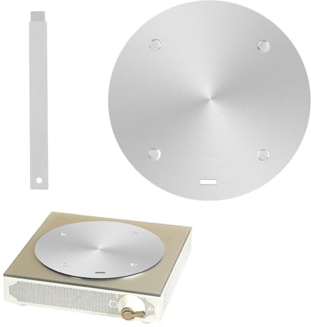28cm Induction Hob Converter Plate, Stainless Steel Heat Diffuser for Electric & Gas Stoves, Induction Cooking Adapter Simmer Plate with Detachable Handle for Glass Cooktop, Milk & Coffee Pots