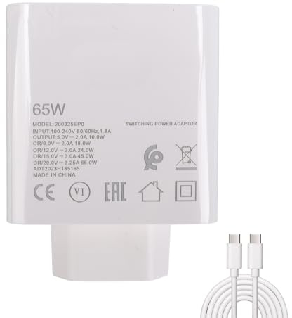 Glaxcidy 65W USB-C Charger Compatible with Samsung Galaxy Book pro 360 NP950QDB 13.3'' 15.6'', Galaxy Book Pro NP950XDB 15.6, NP930QDB NP930XDB 13.3, Type C AC Power Adapter