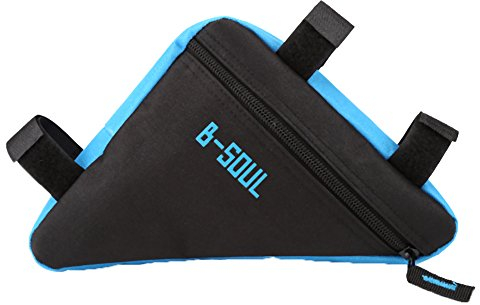 Fahrradtasche Dreieckstasche, Fahrrad Rahmentasche Fahrrad Werkzeugtasche für Fahrrad MTB Mountainbike Rennrad Fahrradtasche Rahmentasche ( Farbe : Black+Blue )