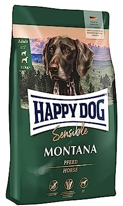 Happy Dog 60486 - Supreme Sensible Montana Pferd - Hunde-Trockenfutter für ausgewachsene Hunde - 4 kg Inhalt