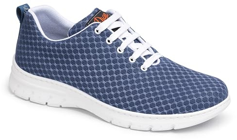 DIAN - CALPE Azul 38, Zapatilla de Trabajo para Sanidad y Hostelería, Unisex, Transpirable y Repelente a Líquidos, Plantilla Acolchada, Antirozaduras, Antideslizante y Antiestática.