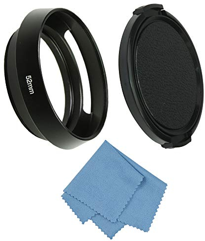 SIOTI 52mm Objektivhaube, Matte Innenbehandlung, Vented+Alumina Material, kompatibel mit >18mm Fokus Weitwinkel Objektiv (NT-52mm)